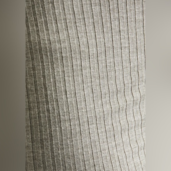 ATM Ribbed Stretch-Modal Straight-Leg Pants Gray Small - Picture 5 of 7